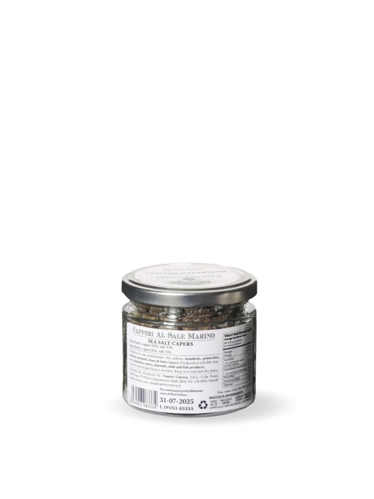 Capperi al Sale Marino 150gr – Frantoi Cutrera - Segreti di Sicilia