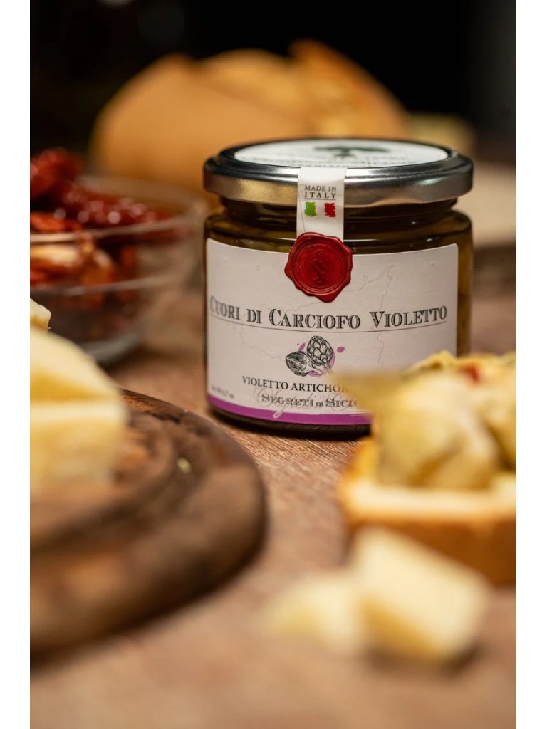 Cuori di carciofo violetto 190gr – Frantoi Cutrera - Segreti di Sicilia
