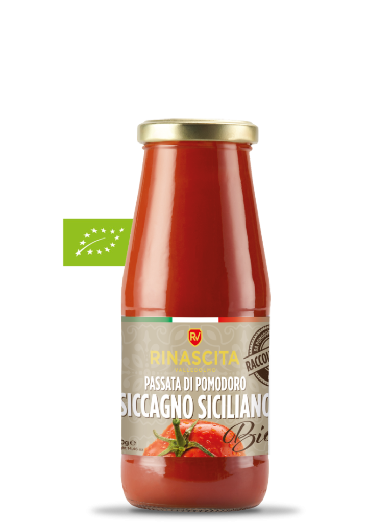 PASSATA DI POMODORO SICCAGNO SICILIANO BIO 410G Rinascita Valledolmo