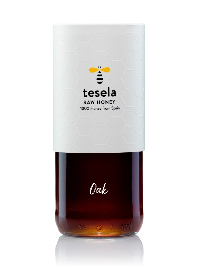 TESELA Premium miele d’api puro di quercia 320g