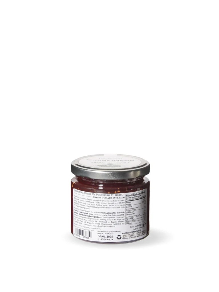Confettura Extra di Pomodoro Ciliegino Siciliano 225g - Frantoi Cutrera - Segreti di Sicilia