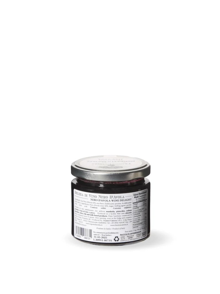 Delizia di Vino - Nero d'Avola DOP 225g - Frantoi Cutrera - Segreti di Sicilia