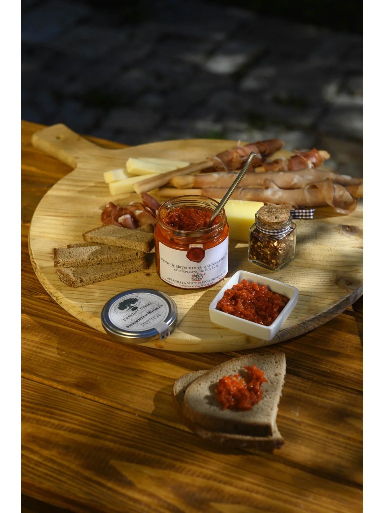 Pesto e bruschetta all'arrabbiata 190g – Frantoi Cutrera - Segreti di Sicilia