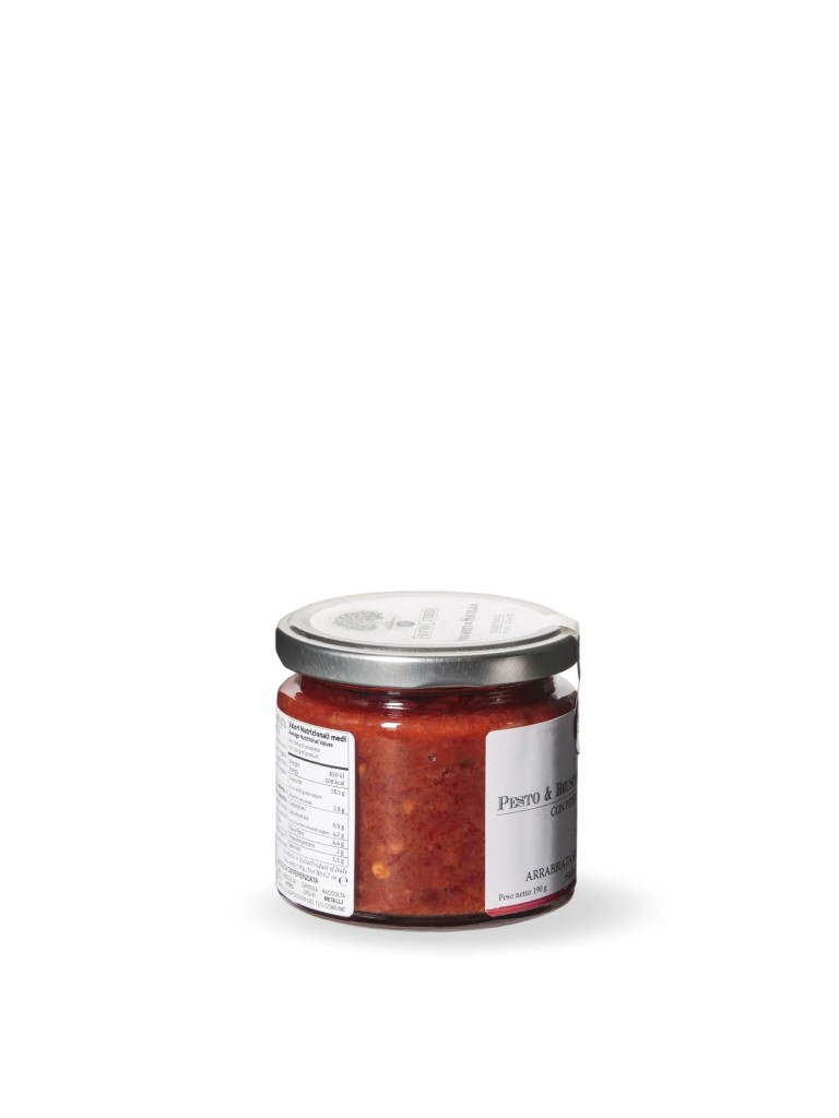 Pesto e bruschetta all'arrabbiata 190g – Frantoi Cutrera - Segreti di Sicilia