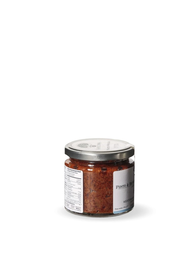 Pesto e bruschetta mediterraneo 190g – Frantoi Cutrera - Segreti di Sicilia
