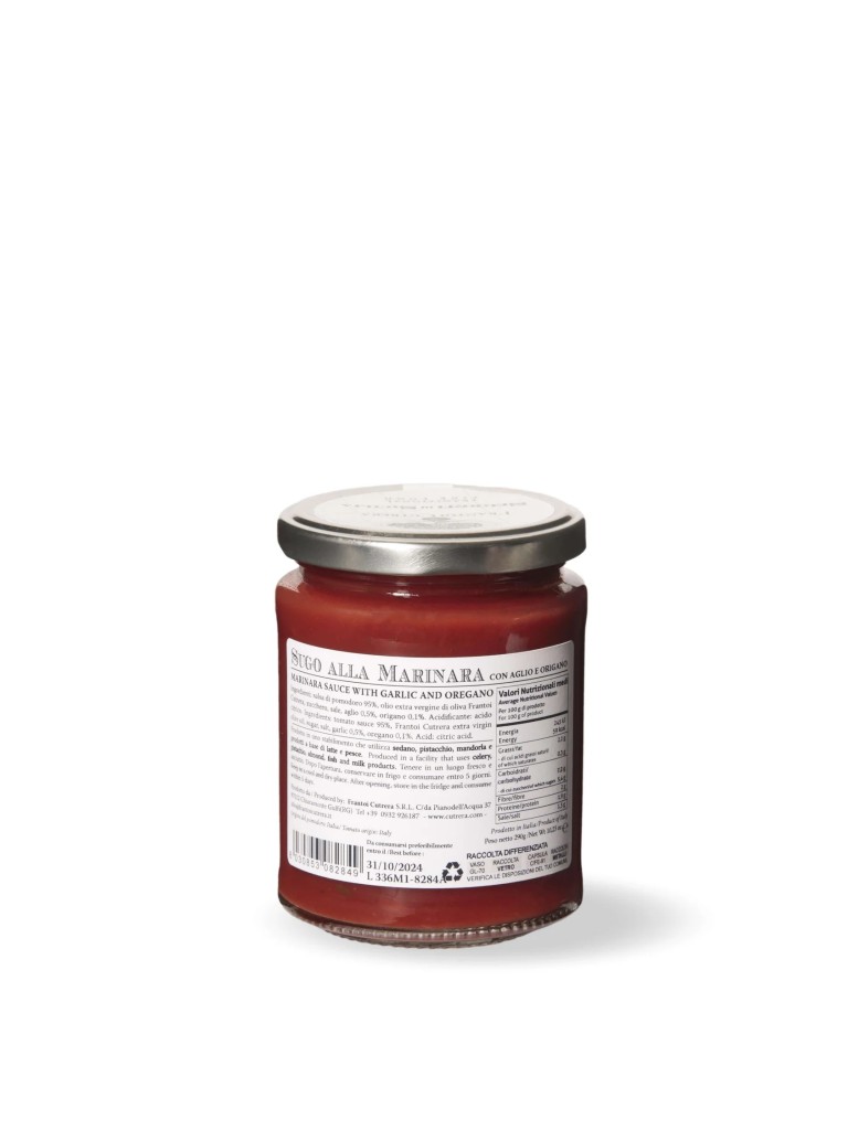 Sugo alla marinara con aglio e origano 290g - Frantoi Cutrera - Segreti di Sicilia
