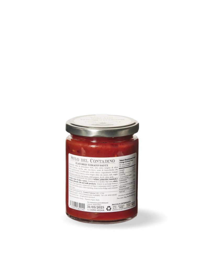 Sugo del contadino con semi di finocchietto 290g - Frantoi Cutrera - Segreti di Sicilia